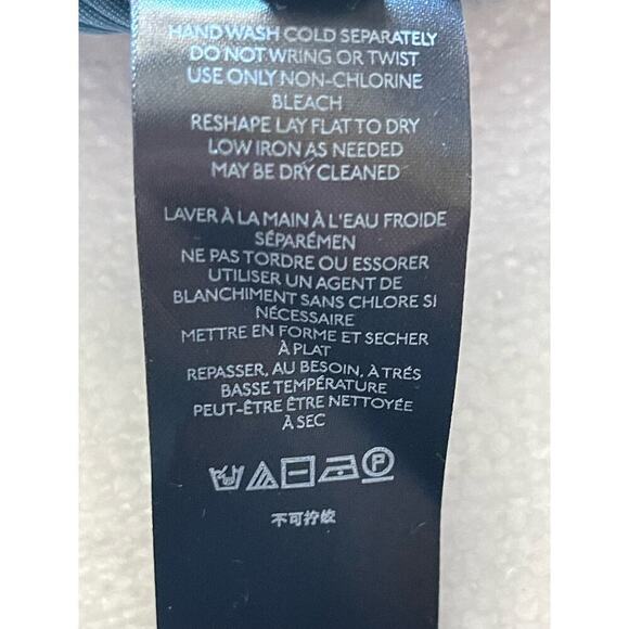 Anthropologie Puff-sleeved Velvet smocked Blouse blue size S NWT boho - Picture 8 of 10